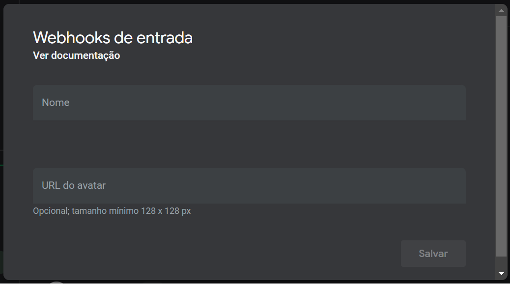 create webhook